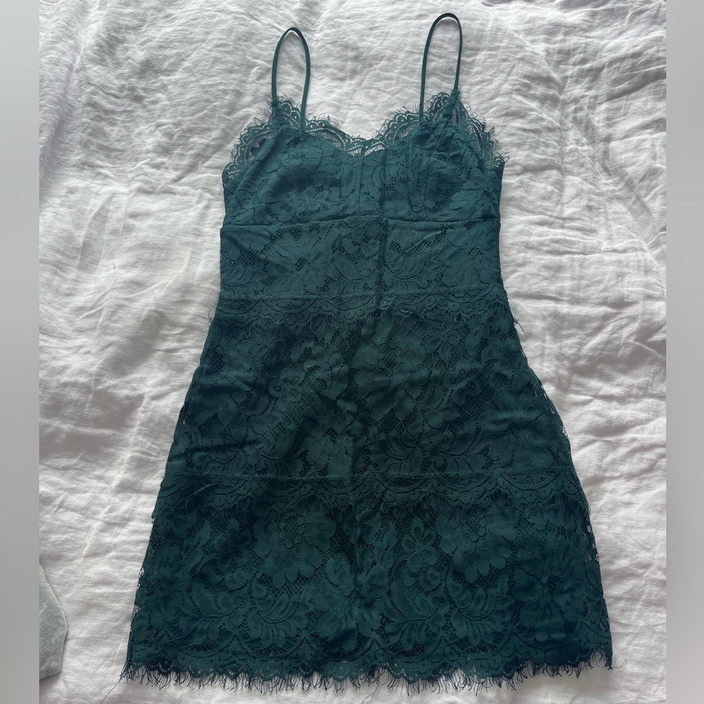 Topshop petite lace mini dress
